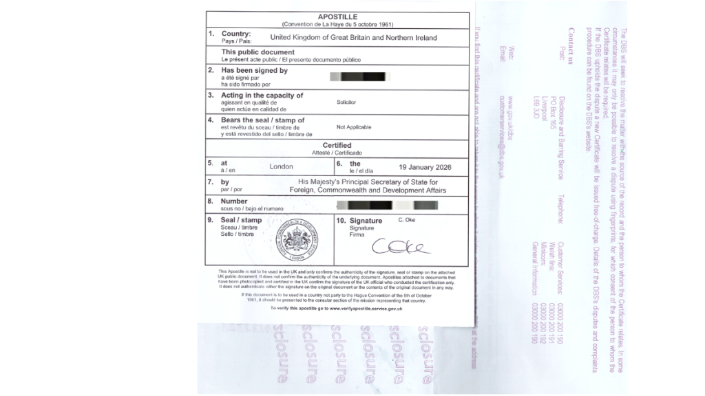 DBS Certificate_UKApostille_2026
