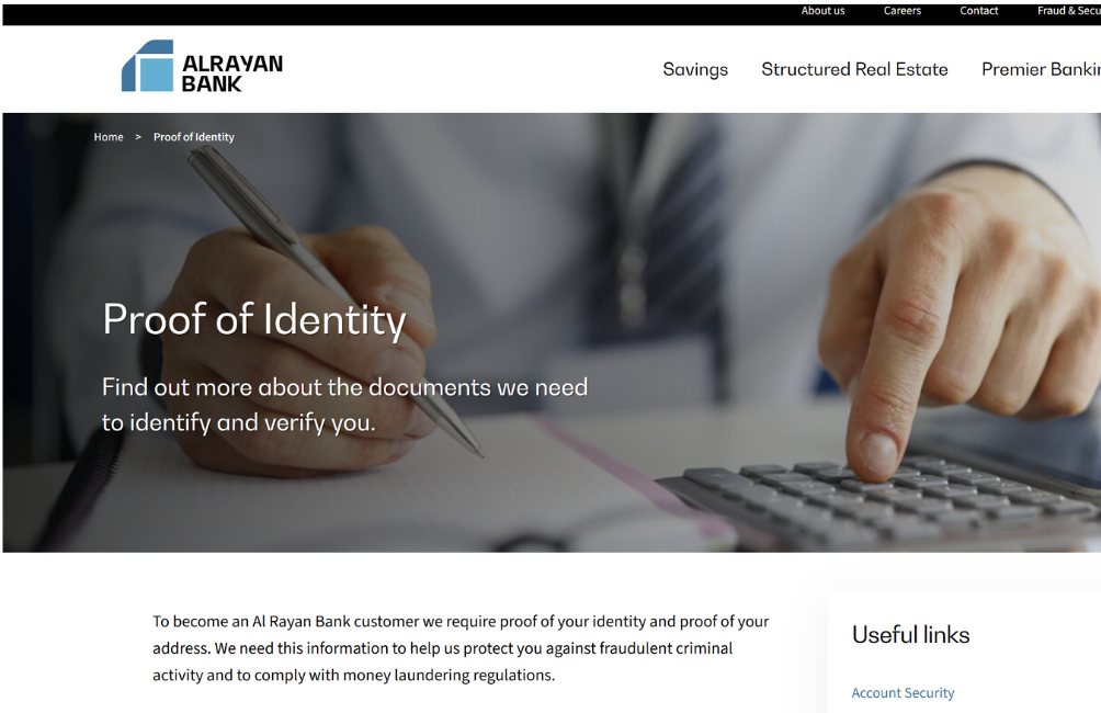 AlRayan Bank UK Document Certification Guide