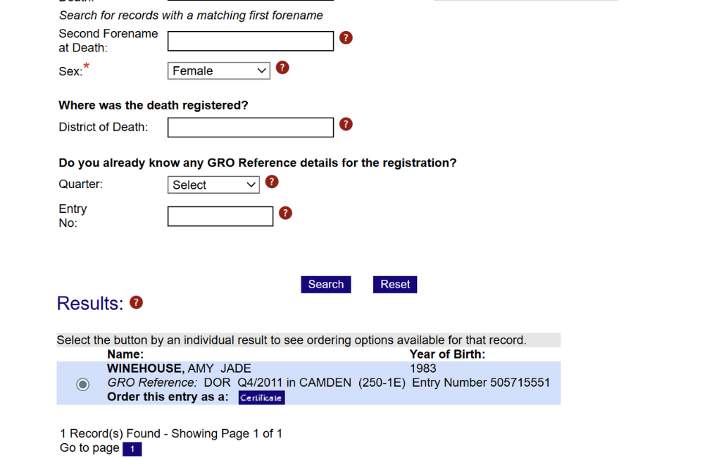GRO Index Reference Number Search Result (Death)_1